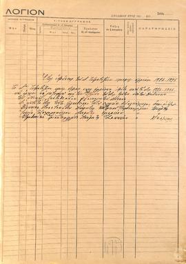 Μαθητολόγιο του σχολικού έτους 1924/25 (1): Χειρόγραφο σημείωμα με αναφορά στον πρώτο Διευθυντή κ...