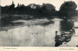 Ασπρόμαυρο επιστολικό δελτάριο με θέμα : "Ο ποταμός Πουρσάκ"